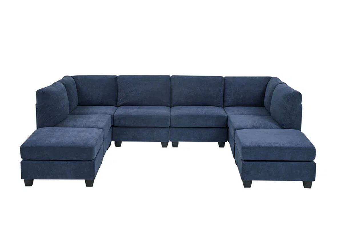 Transform Your Living Space with the Dawnelle 120" Wide Symmetrical Modular Sectional and Ottoman - Ultimate Comfort and Style