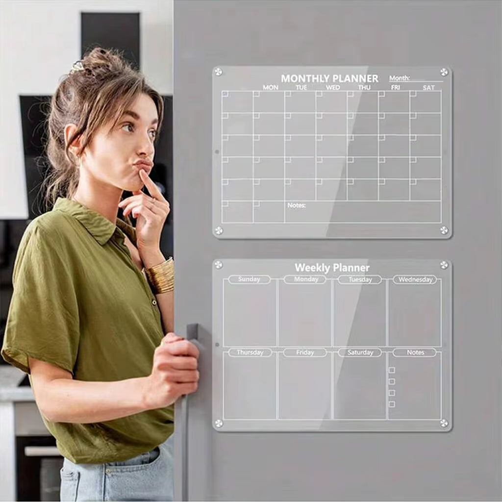 magnetic fridge planner for kitchen