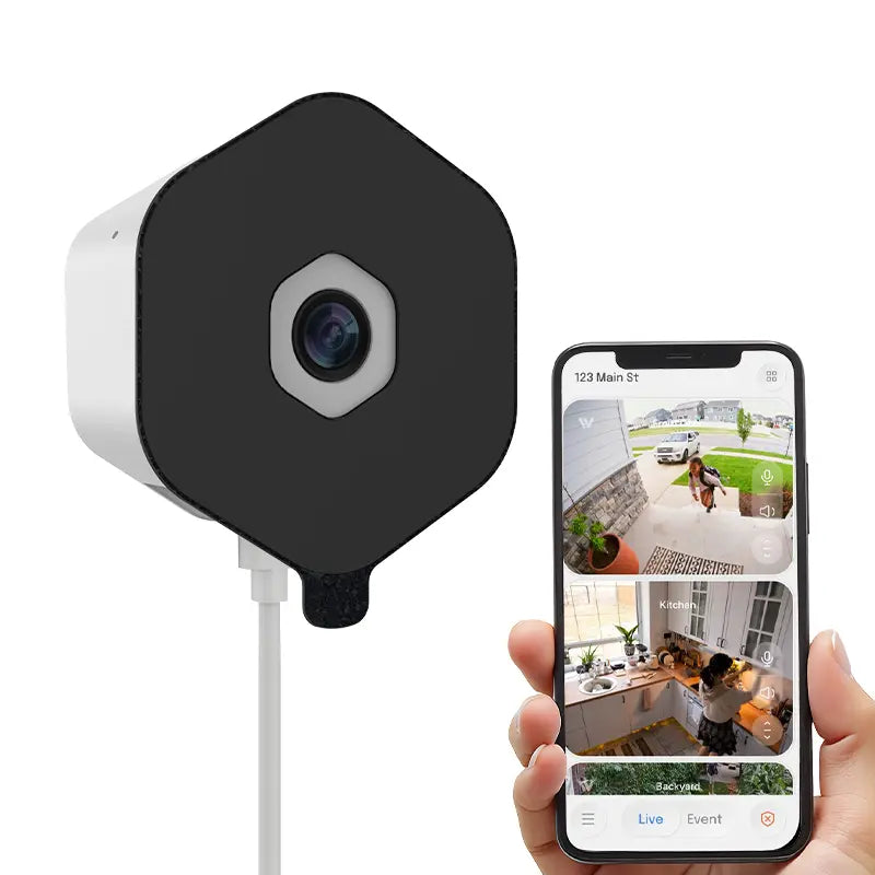 Elevate Your Home Security with the 3MP 2K Indoor Camera - WiFi Enabled, AI Color Night Vision, and 24/7 Recording for Ultimate Peace of Mind