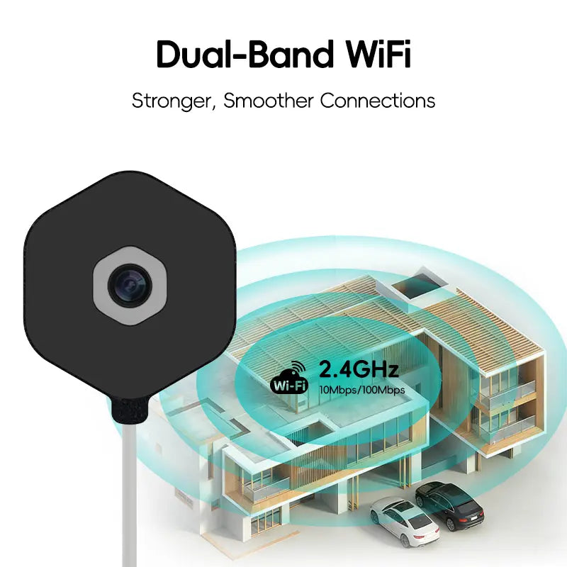 Elevate Your Home Security with the 3MP 2K Indoor Camera - WiFi Enabled, AI Color Night Vision, and 24/7 Recording for Ultimate Peace of Mind