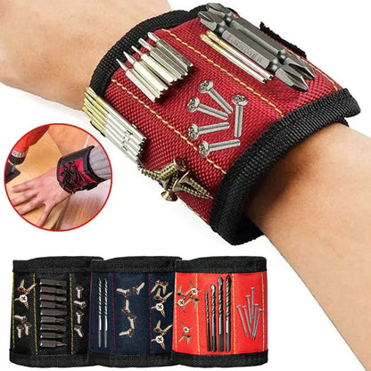 magnetic wristband tool holder for screws