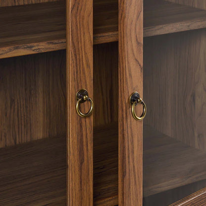 Elegant Tessa Arched Display Cabinet - Showcase Your Treasures in Style