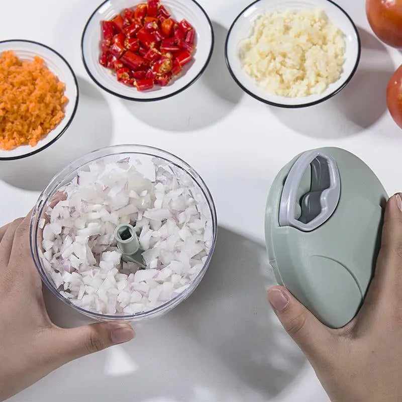 Manual Mini Garlic Chopper, 1/2 Counts Vegetable Chopper, Garlic Crusher, Multifunctional Veggie Chopper, Easy to Use, Kitchen Accessories