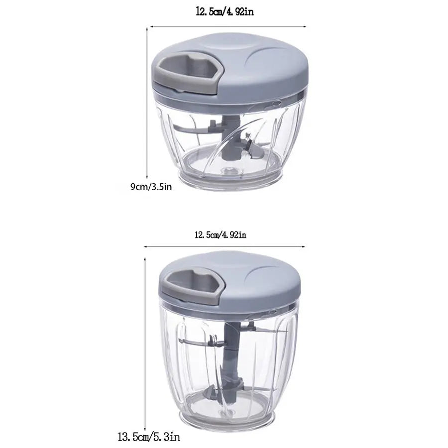 Manual Mini Garlic Chopper, 1/2 Counts Vegetable Chopper, Garlic Crusher, Multifunctional Veggie Chopper, Easy to Use, Kitchen Accessories