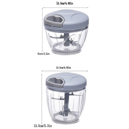 Manual Mini Garlic Chopper, 1/2 Counts Vegetable Chopper, Garlic Crusher, Multifunctional Veggie Chopper, Easy to Use, Kitchen Accessories