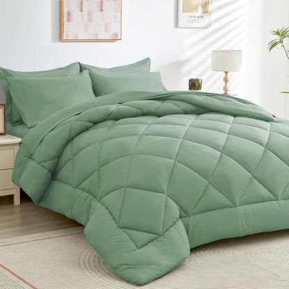3Pcs Blanket Set, 260Gsm Ultrafine Fiber Thick Blanket, Christmas Gift, Twin Bed Sheet 220X240Cm, All-Season Warm Filling, Puffed Quilt #GLOBAL PICKS