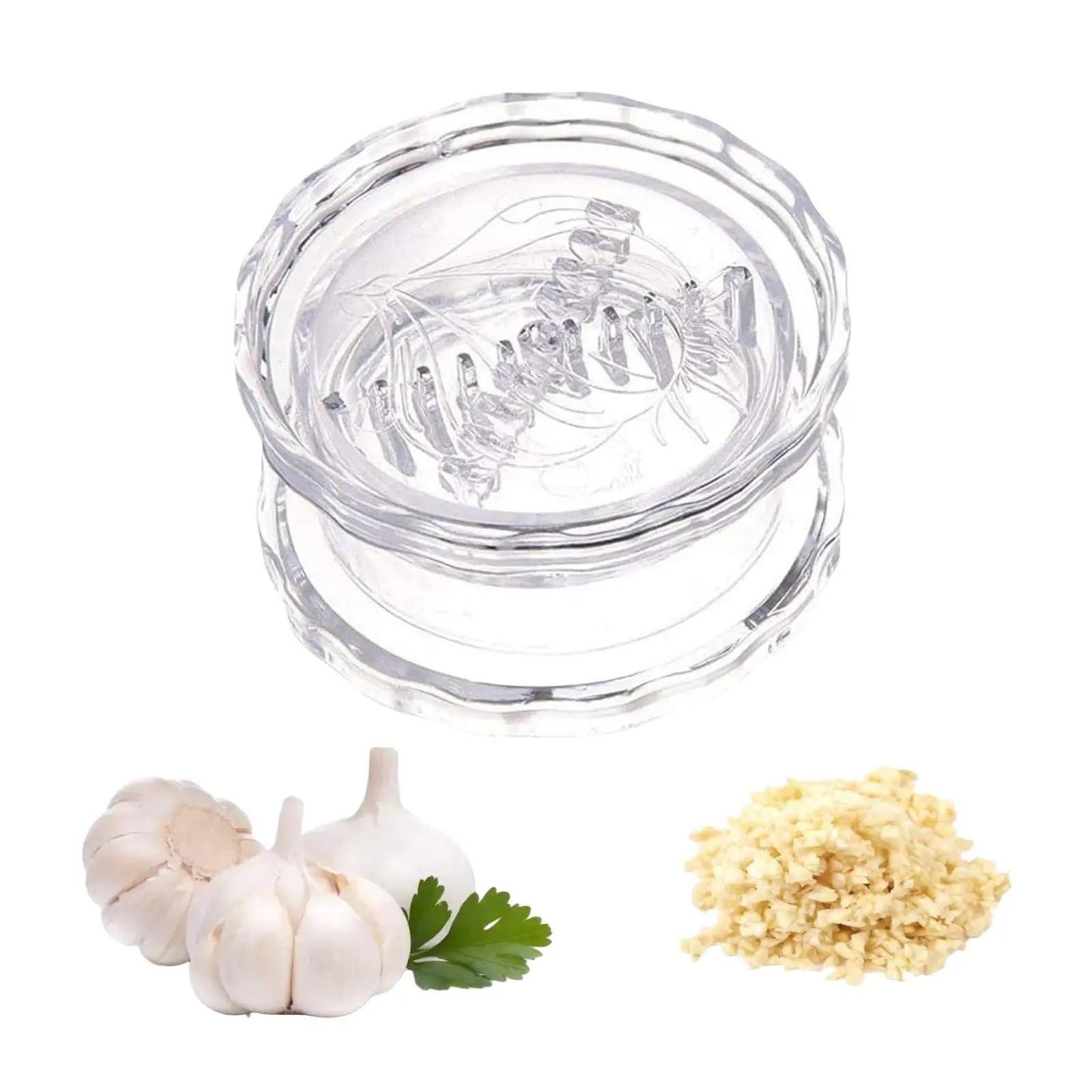 Manual Garlic Twister & Masher, Multi-Functional Mincer & Grinder for Garlic, Onion, Ginger, Herbs, Nuts, Impact Resistant Kitchen Gadget & Home Accessory