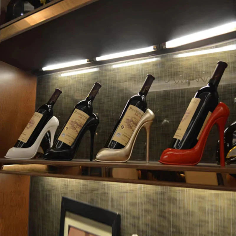 high heel wine holder decorative stand