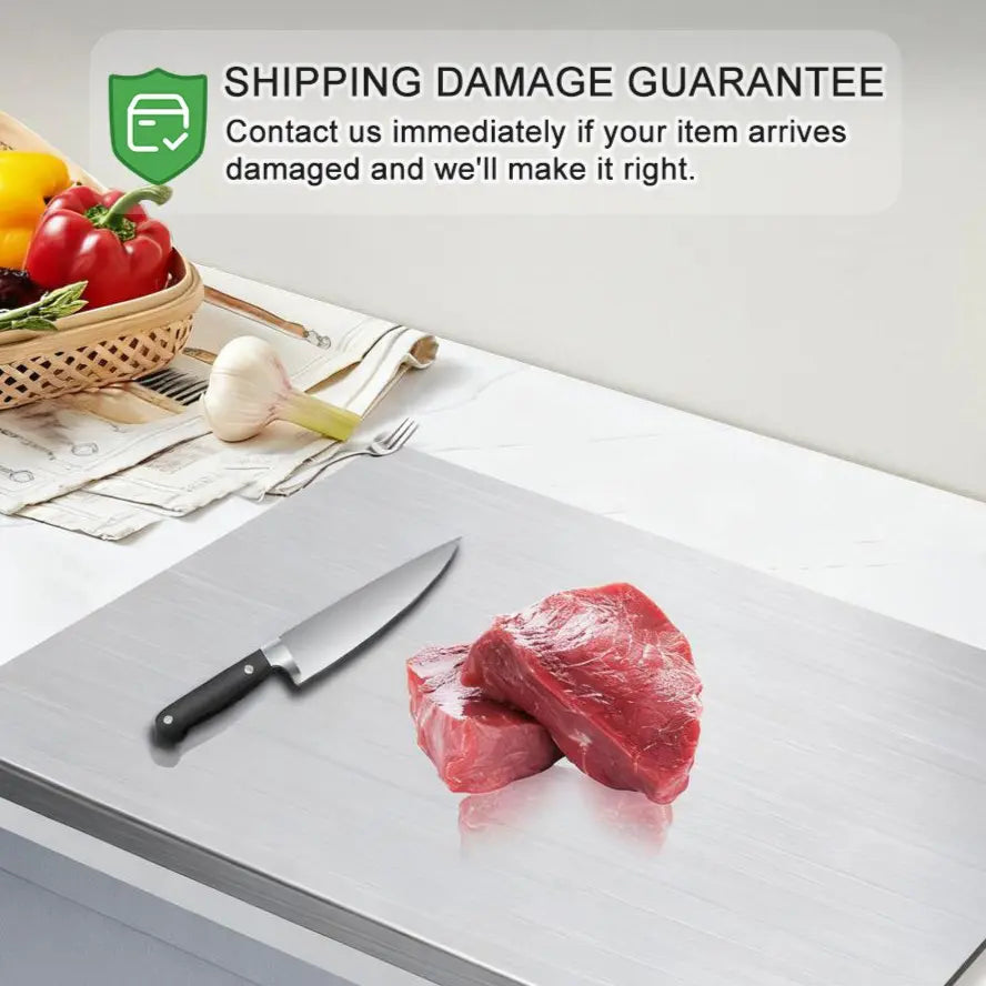 Stainless Steel Chopping Board, Non-Slip Kitchen Chopping Board, Kitchen Cutting Board, Kitchen Accessories, Household Kitchen Gadgets