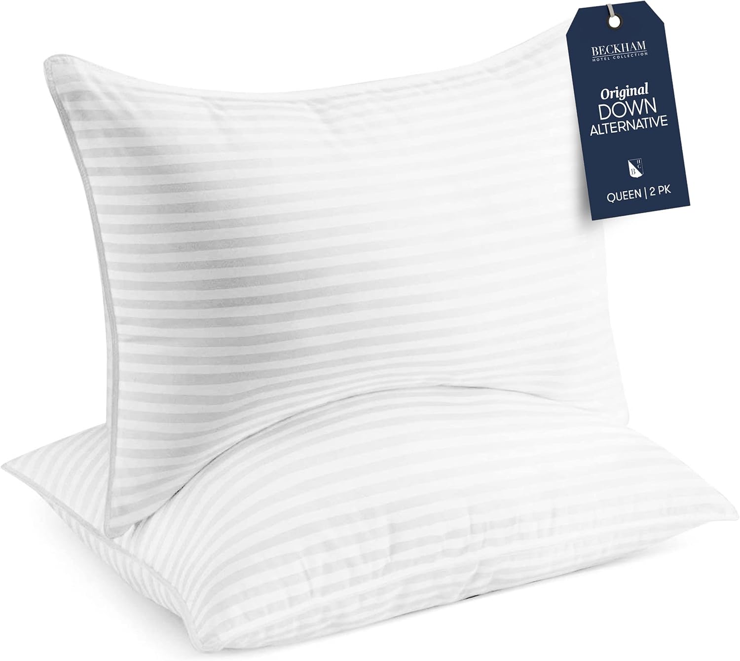 Experience Unmatched Comfort with Our Set of 2 Queen/Standard Bed Pillows - Soft Down Alternative for All Sleep Positions