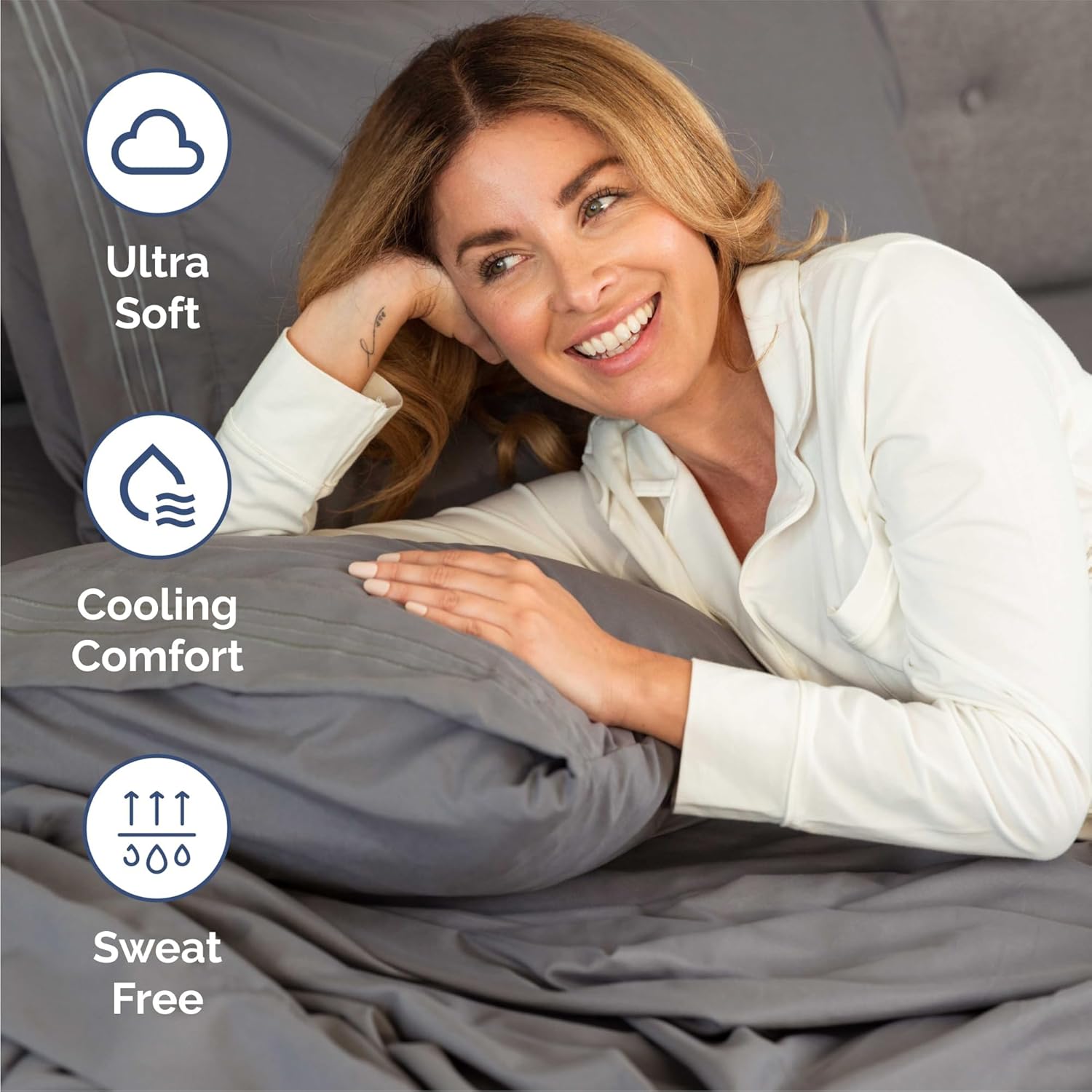 Indulge in Comfort with Our Luxurious Queen Size 4-Piece Sheet Set - Ultra Soft, Breathable, and Cooling Bedding in Dark Grey - Perfect for All Ages!