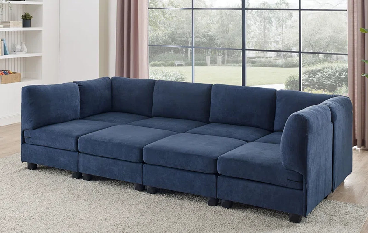 Transform Your Living Space with the Dawnelle 120" Wide Symmetrical Modular Sectional and Ottoman - Ultimate Comfort and Style