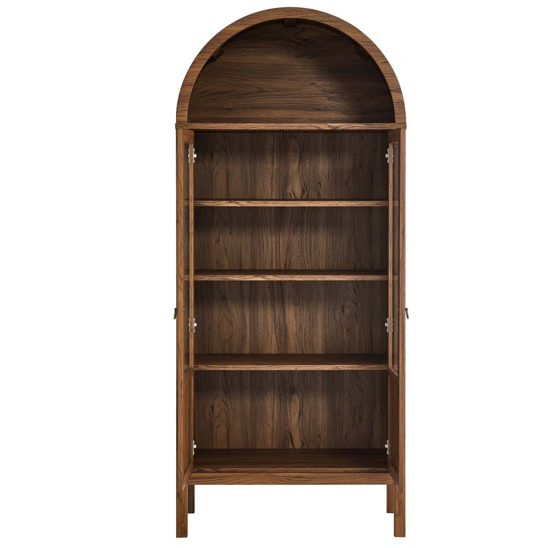 Elegant Tessa Arched Display Cabinet - Showcase Your Treasures in Style