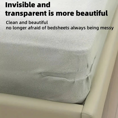4Pcs C-Type Locking Sheet Fasteners with Transparent Non-Slip Strips, Innovative Bedding Clips, Bedsheet Clip for Secure and Slip-Free Bed Covers, Invisible Corner Holders for Easy Use, Bed Sheet Grippers
