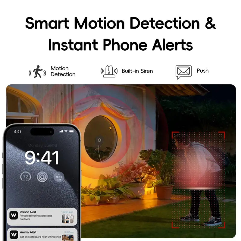 Elevate Your Home Security with the 3MP 2K Indoor Camera - WiFi Enabled, AI Color Night Vision, and 24/7 Recording for Ultimate Peace of Mind