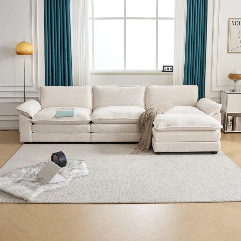 Indulge in Comfort with the Avrilynn Upholstered Cloud Sofa & Ottoman - Perfect for Any Living Space
