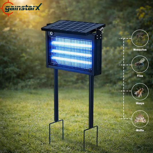 solar bug zapper lantern for outdoor use