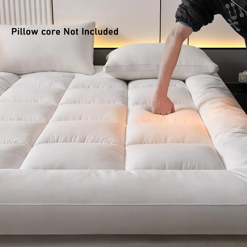 Ultra Soft Solid Thick Mattress Cover, Mattress Protector, Hotel Quality Microfiber, Elastic Corner Straps, Various Sizes, Easy Care, Seasonal Comfort
