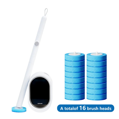 toilet brush system for easy cleaning