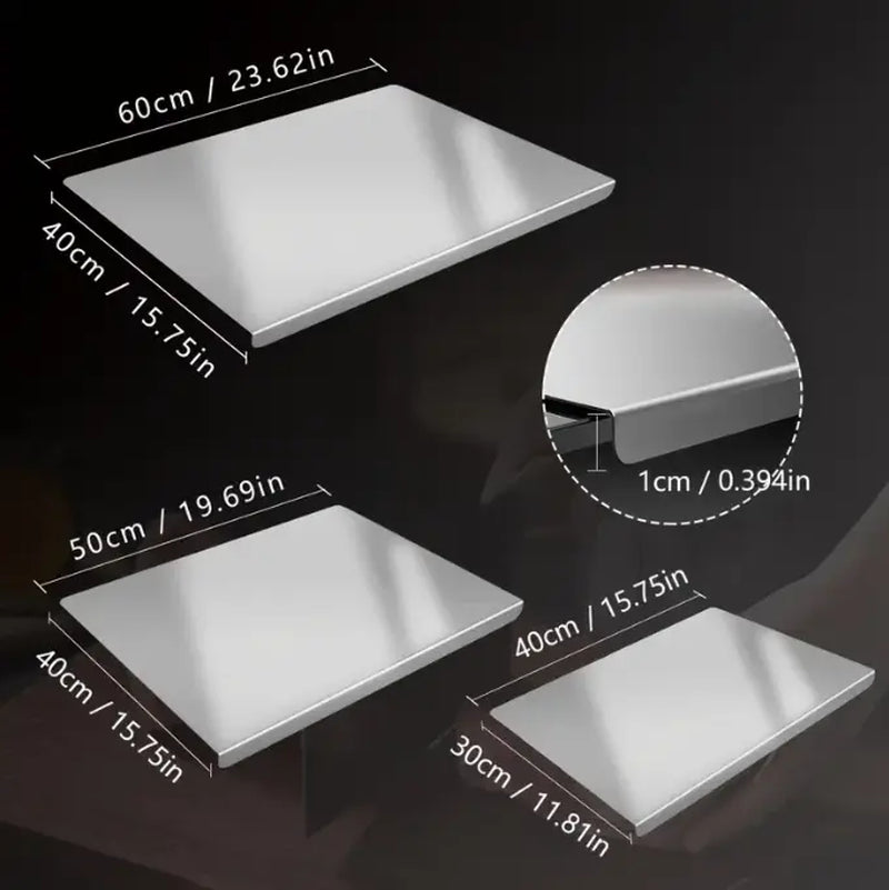 Stainless Steel Chopping Board, Non-Slip Kitchen Chopping Board, Kitchen Cutting Board, Kitchen Accessories, Household Kitchen Gadgets