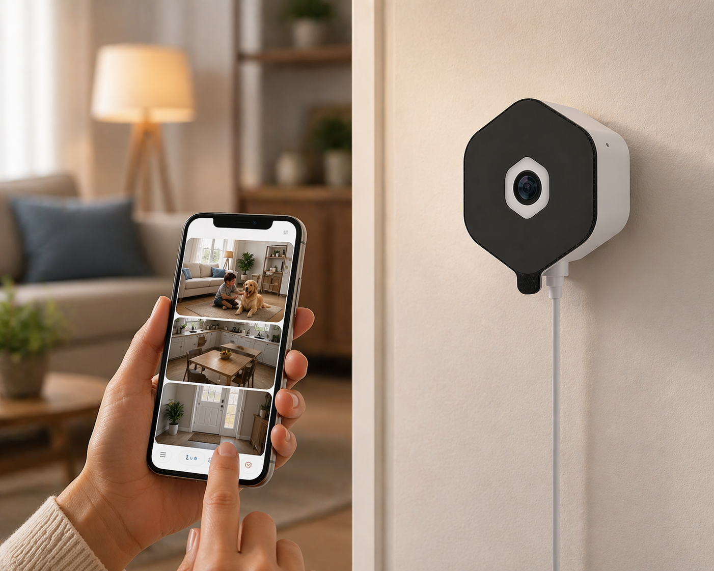 wifi indoor security camera monitoring room