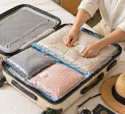 Space Saving Storage Bags for Clothes | CozyPack™ Vacuum Organizer Set