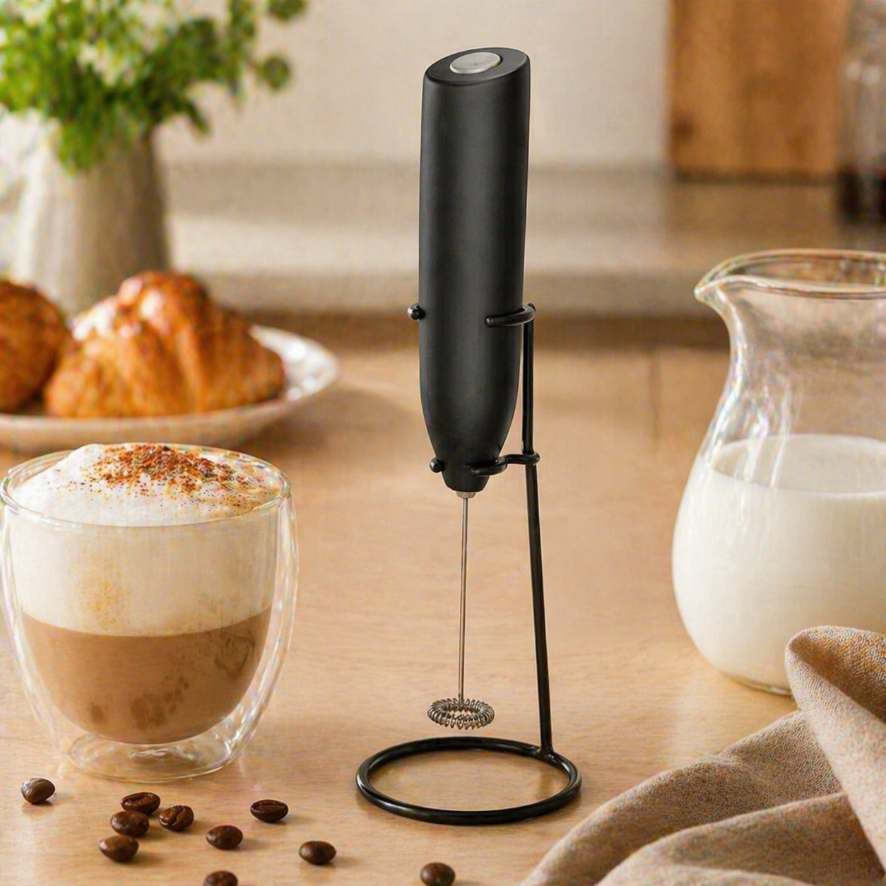 electric milk frother for coffee