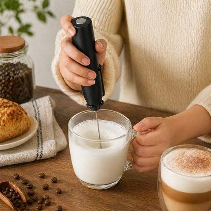 Electric Milk Frother for Coffee | CozyBrew™ Handheld Latte Maker