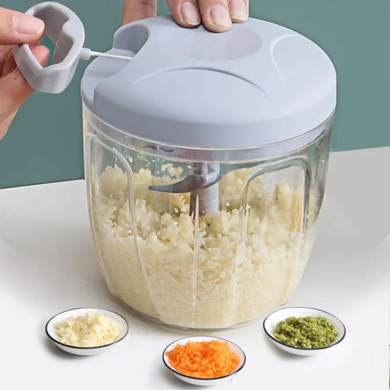 Manual Mini Garlic Chopper, 1/2 Counts Vegetable Chopper, Garlic Crusher, Multifunctional Veggie Chopper, Easy to Use, Kitchen Accessories