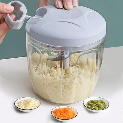 Manual Mini Garlic Chopper, 1/2 Counts Vegetable Chopper, Garlic Crusher, Multifunctional Veggie Chopper, Easy to Use, Kitchen Accessories
