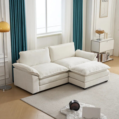 Indulge in Comfort with the Avrilynn Upholstered Cloud Sofa & Ottoman - Perfect for Any Living Space