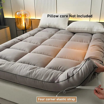 Ultra Soft Solid Thick Mattress Cover, Mattress Protector, Hotel Quality Microfiber, Elastic Corner Straps, Various Sizes, Easy Care, Seasonal Comfort