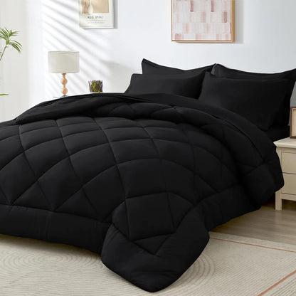3Pcs Blanket Set, 260Gsm Ultrafine Fiber Thick Blanket, Christmas Gift, Twin Bed Sheet 220X240Cm, All-Season Warm Filling, Puffed Quilt #GLOBAL PICKS