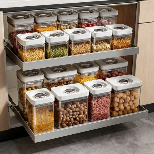 food storage containers set for kitchen