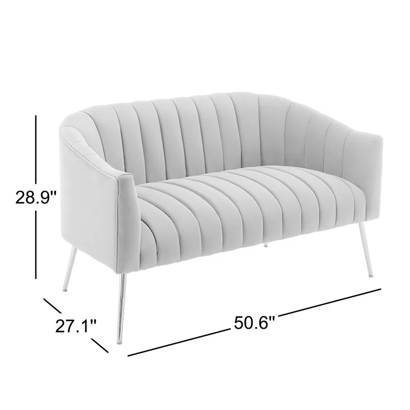 Elegant Murrow 50.6'' Velvet Loveseat – A Perfect Blend of Comfort and Style