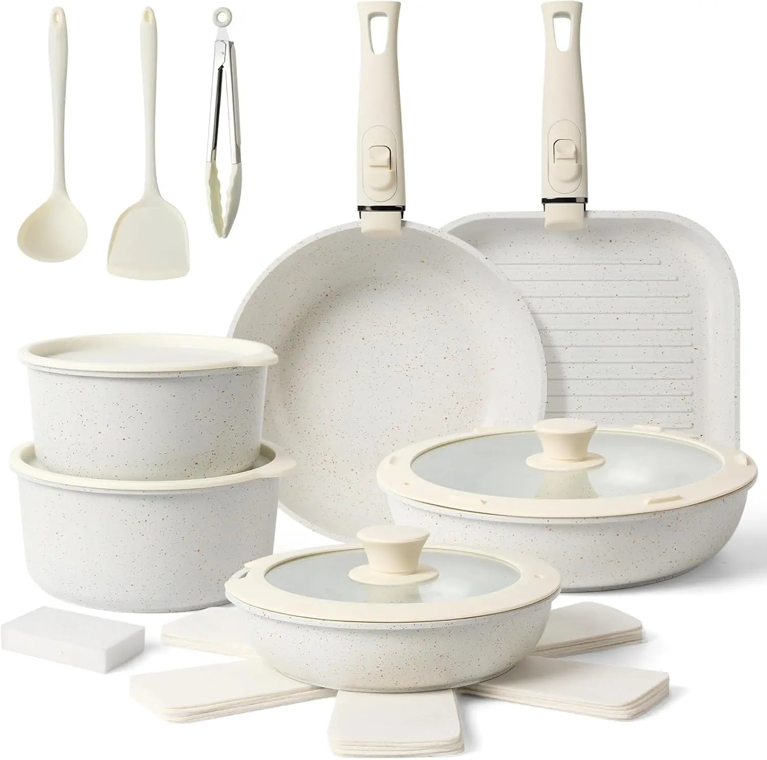 20 piece cookware set for kitchen