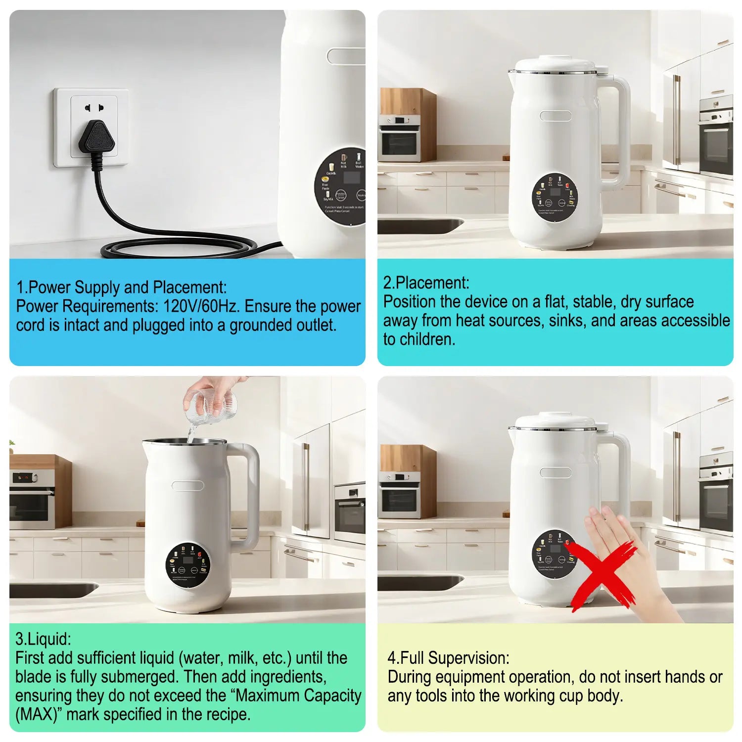 40Oz Nut Milk Maker,8-In-1Automatic Nut Milk Maker,Creamy Almond Milk, Oat Milk, Soy Milk, Soup Maker,304 Stainless Steel Inner Container with 10 Blades